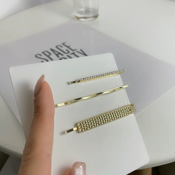 Wholesale Metal Hairpin Geometric Smiley Face Electroplated For Girls