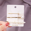 Wholesale Metal Hairpin With Cartoon Style And Animal Shape Electroplating Manual Process Pearl And Butterfly Design For Women