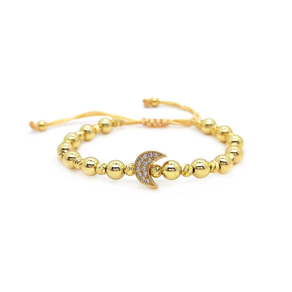 Wholesale Metal Hand Knitted Love Heart And Star Patterned Women's Jewelry Bracelet