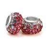 Wholesale Metal Handmade Diy Jewelry Accessories Colorful Rhinestone Balls With Totem Pattern And Electroplating Treatment