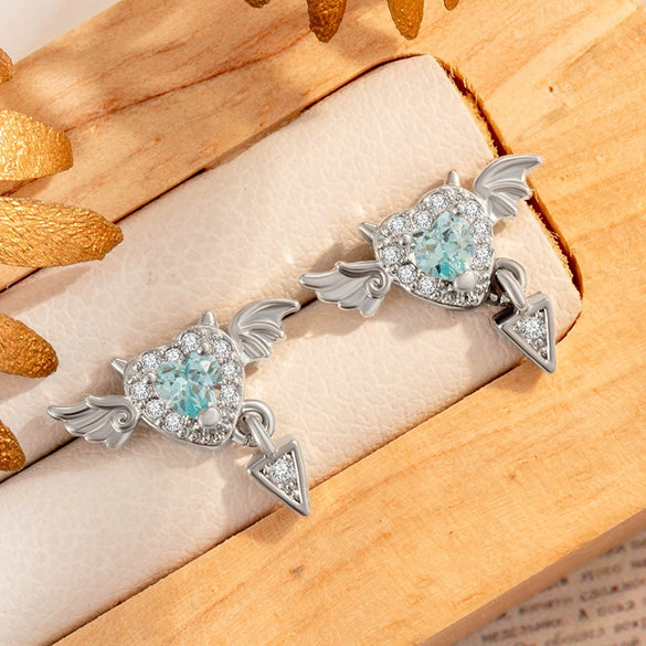 Wholesale Metal Heart Shape Zirconia Fashion Jewelry Cartilage Puncture Ear Bone Nail