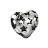 Wholesale Metal Heart Shaped Crystal Pendant With Totem Pattern Electroplated Bracelet Accessories