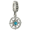 Wholesale Metal Heart Shaped Crystal Pendant With Totem Pattern Electroplated Bracelet Accessories