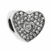 Wholesale Metal Heart Shaped Crystal Pendant With Totem Pattern Electroplated Bracelet Accessories
