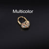 Wholesale Metal Heartshaped Doublesided Zircon Love Lock Earring Jewelry With Electroplating