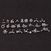 Wholesale Metal Hippocampus Earrings Inlaid With Zircon Fashion Women's Jewelry