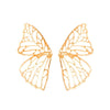 Wholesale Metal Hollow Butterfly Stud Earrings For Women With Electroplating Animal Style