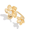Wholesale Metal Imitation Pearl Flower Animal Zodiac Geometric Butterfly Finger Ring With Electroplating