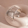 Wholesale Metal Irregular Geometric Opening Bracelet Electroplated Jewelry For Women
