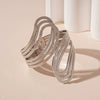 Wholesale Metal Irregular Geometric Opening Bracelet Electroplated Jewelry For Women
