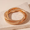 Wholesale Metal Irregular Geometric Opening Bracelet Electroplated Jewelry For Women