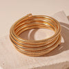 Wholesale Metal Irregular Geometric Opening Bracelet Electroplated Jewelry For Women