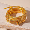 Wholesale Metal Irregular Geometric Opening Bracelet Electroplated Jewelry For Women