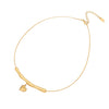 Wholesale Metal Irregular Pleated Clavicle Chain For Women Stainless Steel Geometric Electroplated
