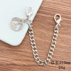 Wholesale Metal Jewelry Accessories Electroplated Love And Chain Pattern Mobile Phone Chain