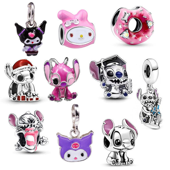 Wholesale Metal Jewelry Accessories Set With Totem Pattern And Electroplating Process Diy Bracelet Fashion Popular Original Design Cartoon Character Style