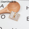 Wholesale Metal Jewelry Accessories Square Love Buckle Electroplated Allmatch Handmade Materials