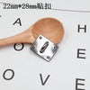Wholesale Metal Jewelry Accessories Square Love Buckle Electroplated Allmatch Handmade Materials