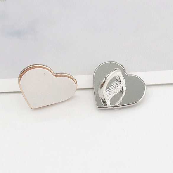 Wholesale Metal Jewelry Accessories Square Love Buckle Electroplated Allmatch Handmade Materials