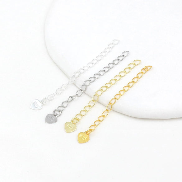 Wholesale Metal Jewelry Accessories Tail Chain Bag Extension Chain Bracelet Necklace 18K Real Gold Electroplated Original Design