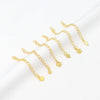 Wholesale Metal Jewelry Accessories Tail Chain Bag Extension Chain Bracelet Necklace 18K Real Gold Electroplated Original Design