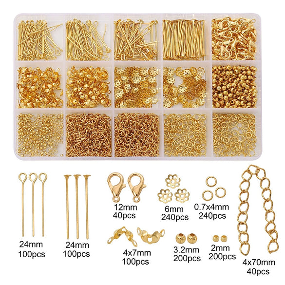 Wholesale Metal Jewelry Making Accessories Set With Circle Pattern For Diy Earrings Bracelet Necklace