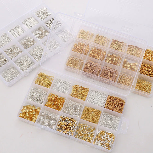 Wholesale Metal Jewelry Making Accessories Set With Circle Pattern For Diy Earrings Bracelet Necklace