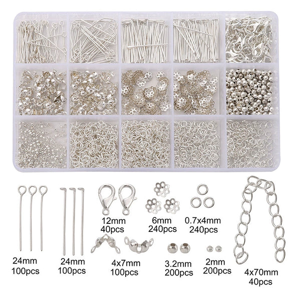 Wholesale Metal Jewelry Making Accessories Set With Circle Pattern For Diy Earrings Bracelet Necklace