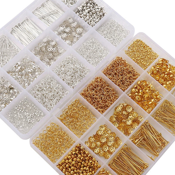 Wholesale Metal Jewelry Making Accessories Set With Circle Pattern For Diy Earrings Bracelet Necklace
