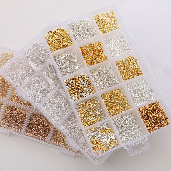 Wholesale Metal Jewelry Making Accessories Set With Circle Pattern For Diy Earrings Bracelet Necklace