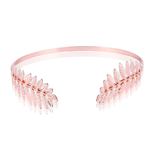 Wholesale Metal Leaf Baroque Headband Electroplated Hair Accessories For Bridal And Unisex Use