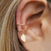 Wholesale Metal Leaf U Shaped Non Pierced Ear Clips Electroplated For Women
