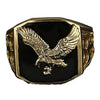 Wholesale Metal Leaves Styling Electroplated Unisex Ring Fashion Jewelry