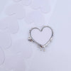 Wholesale Metal Love Butterfly Square Makeup Mirror Accessories With Electroplating For Women In Y2k Style And Irregular Shape