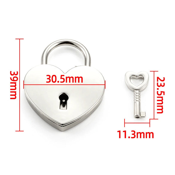 Wholesale Metal Love Lock Shape Necklace Luggage Accessories Electroplating