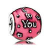 Wholesale Metal Love Pendant Unicorn Beaded Bracelet With Electroplating And Totem Pattern