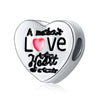 Wholesale Metal Love Pendant Unicorn Beaded Bracelet With Electroplating And Totem Pattern