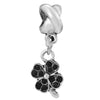 Wholesale Metal Minimalist Fourleaf Clover Totem Diamondencrusted Spring Flower Pendant Diy Bracelet Accessories With Electroplating