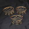Wholesale Metal Multi Layer Geometric Spiral Arm Ring And Arm Bracelet With Exaggerated Design