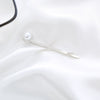 Wholesale Metal Natural Geometric Style Electroplated Women's Pearl Side Hair Clip Hair Accessory