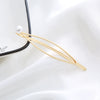 Wholesale Metal Natural Geometric Style Electroplated Women's Pearl Side Hair Clip Hair Accessory