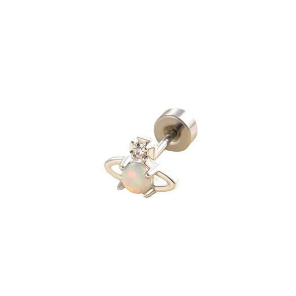 Wholesale Metal Opal Saturn Ear Nails With Geometric Pattern For Women