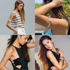 Wholesale Metal Open Arm Ring And Bracelet Baroque Style Geometric Electroplated Iron