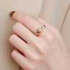 Wholesale Metal Open Ring For Women Heart Shape Copper Electroplated Retro Style