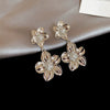 Wholesale Metal Oval Earrings And Necklace Set With Cross Crown Roman Numerals Pattern For Women Electroplated Light Luxury Style Clavicle Chain