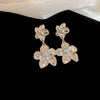 Wholesale Metal Oval Earrings And Necklace Set With Cross Crown Roman Numerals Pattern For Women Electroplated Light Luxury Style Clavicle Chain