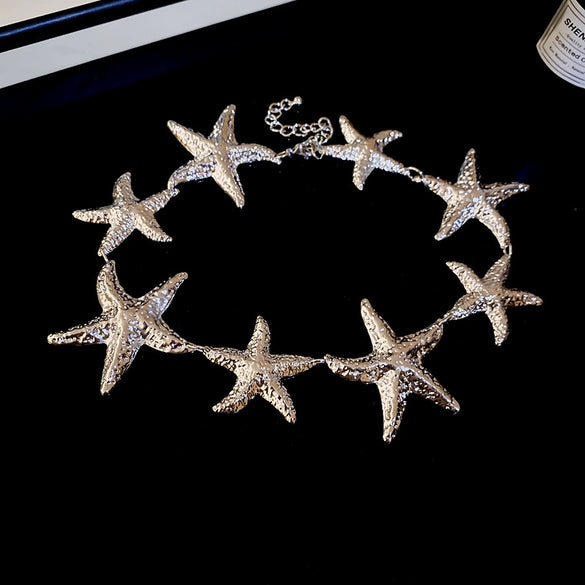 Wholesale Metal Oval Earrings And Necklace Set With Cross Crown Roman Numerals Pattern For Women Electroplated Light Luxury Style Clavicle Chain