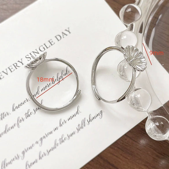 Wholesale Metal Pearl Ring Electroplated Irregular Torus Diy Handmade