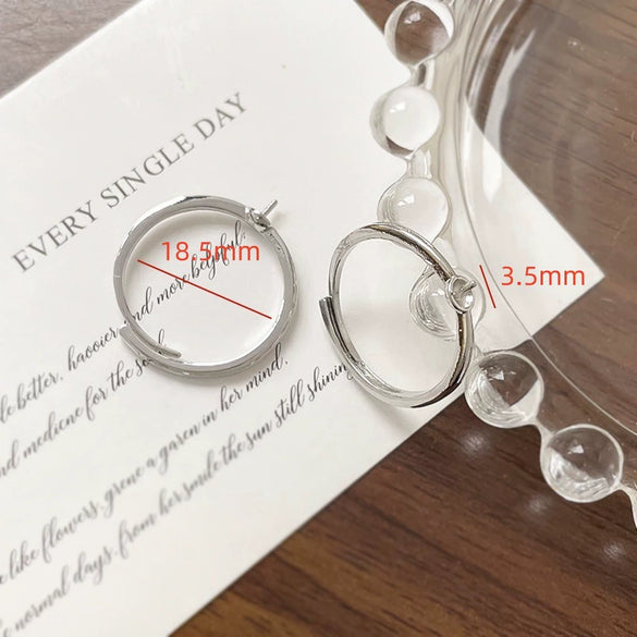 Wholesale Metal Pearl Ring Electroplated Irregular Torus Diy Handmade