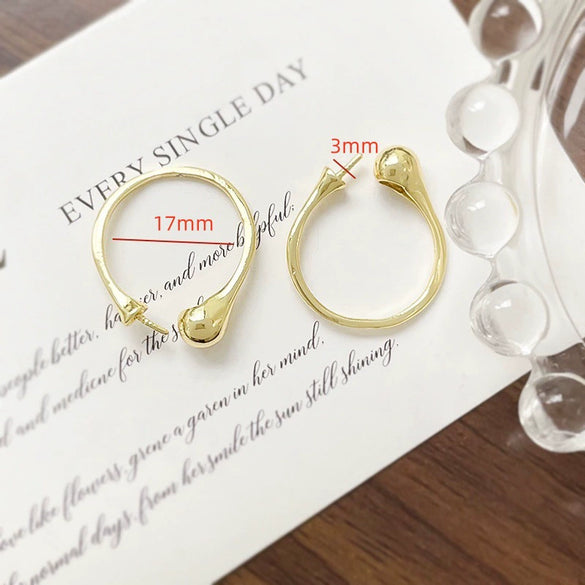 Wholesale Metal Pearl Ring Electroplated Irregular Torus Diy Handmade